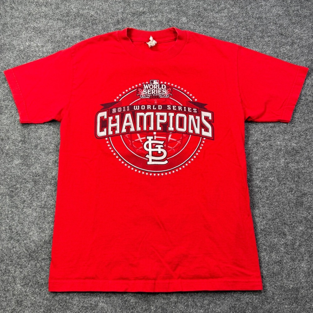 2011 World Series Champions St Louis Cardinals Alstyle Mens M Red T Shirt